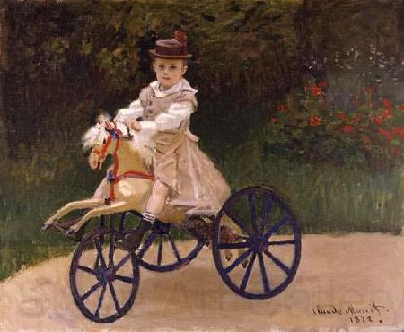 Claude Monet Jean Monet on his Hobby Horse